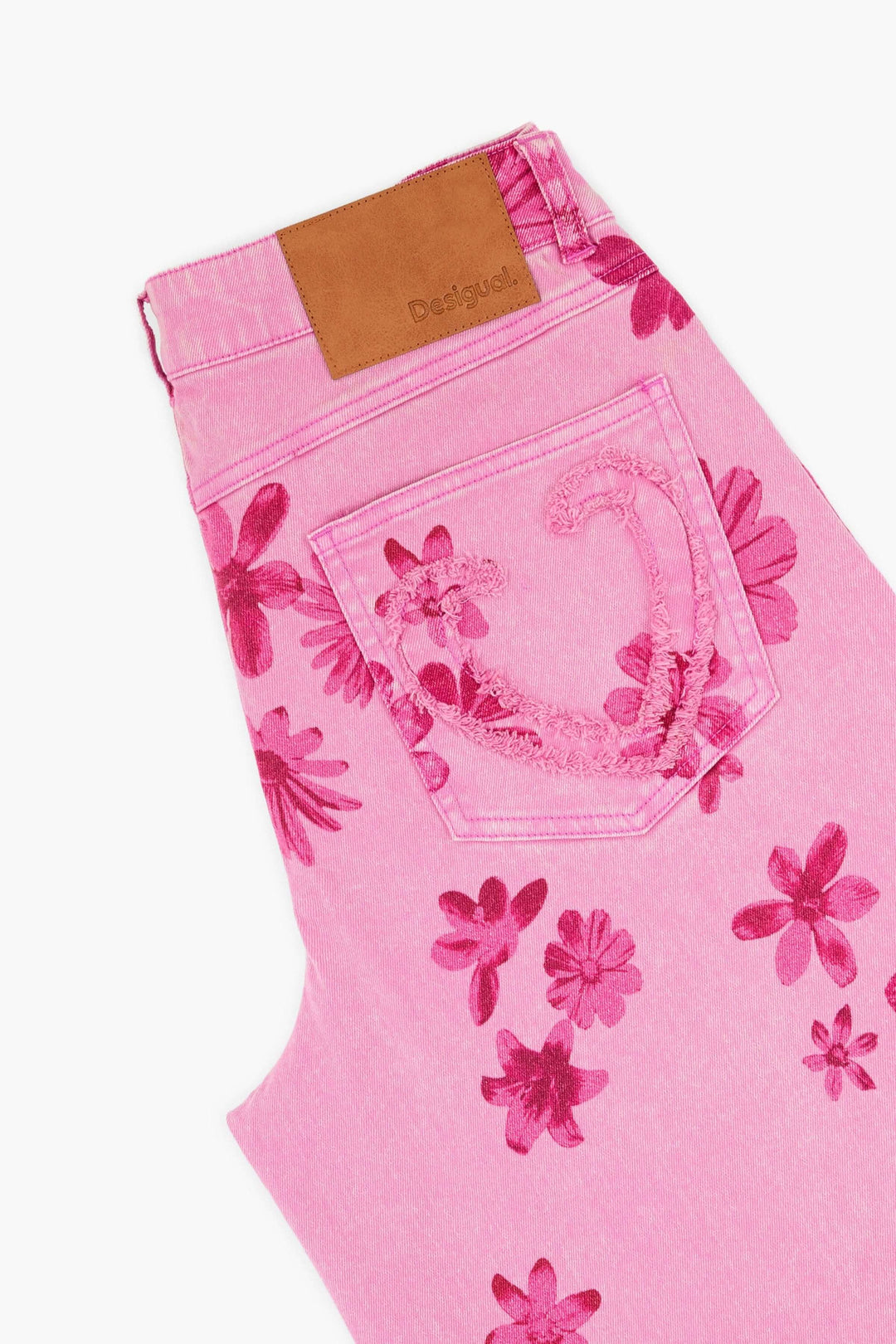 Pantalon large à imprimé floral