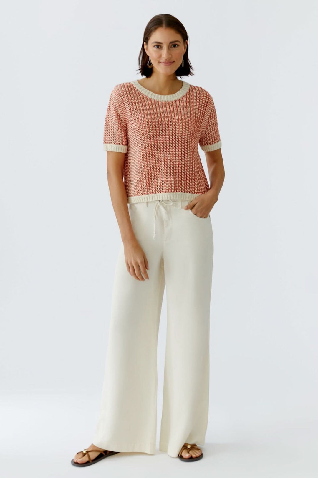 Pantalon fluide à cordon de serrage