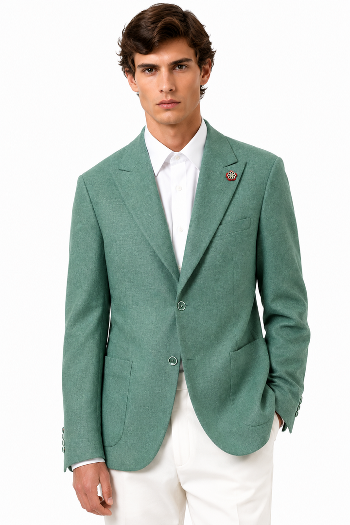 Stretch textured blazer