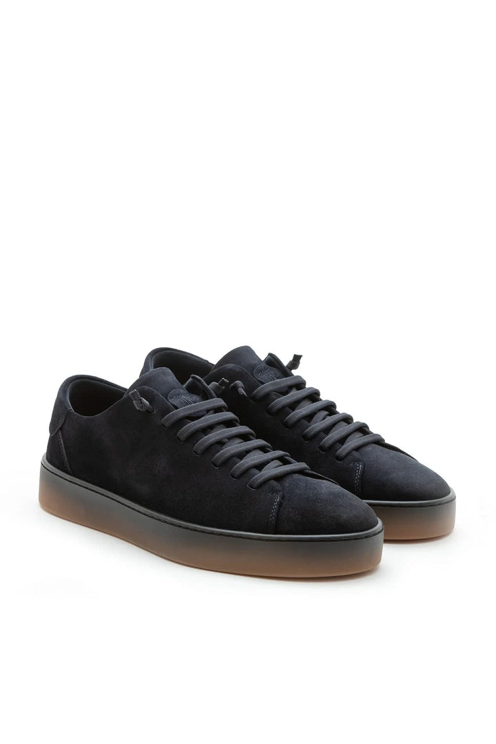 Sneaker homme cuir veau finition travaillée