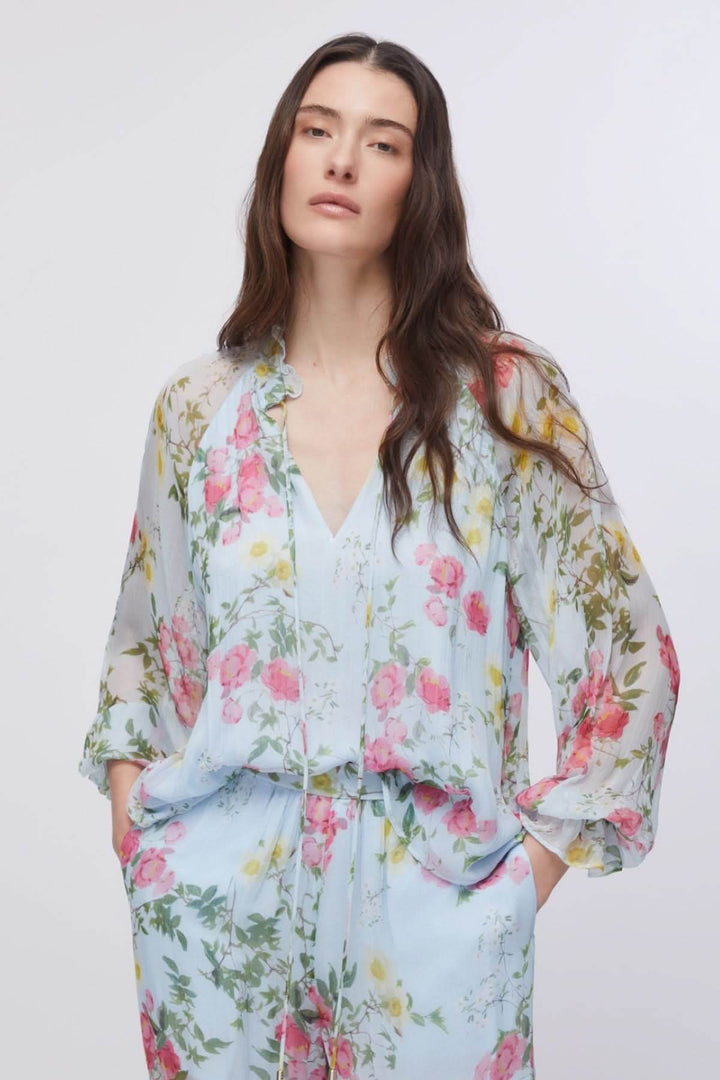 Blouse fluide à imprimé floral