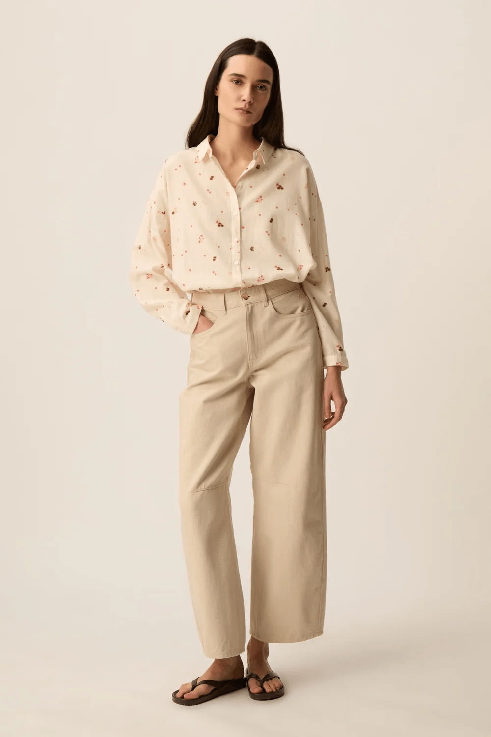 Sparky Long-Sleeve Flowy Shirt Fit, Loose Fit