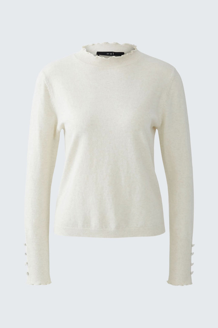 Fitted sweater with a fit