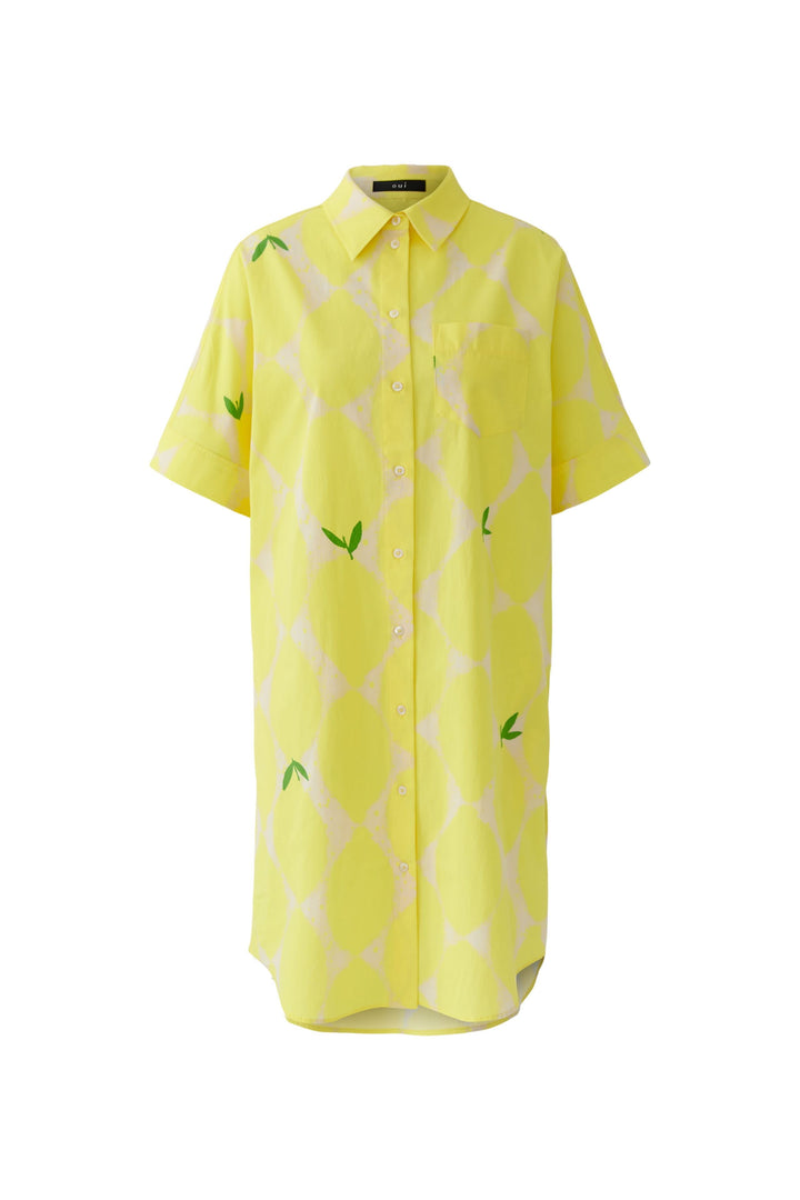 Robe chemise fluide imprimée