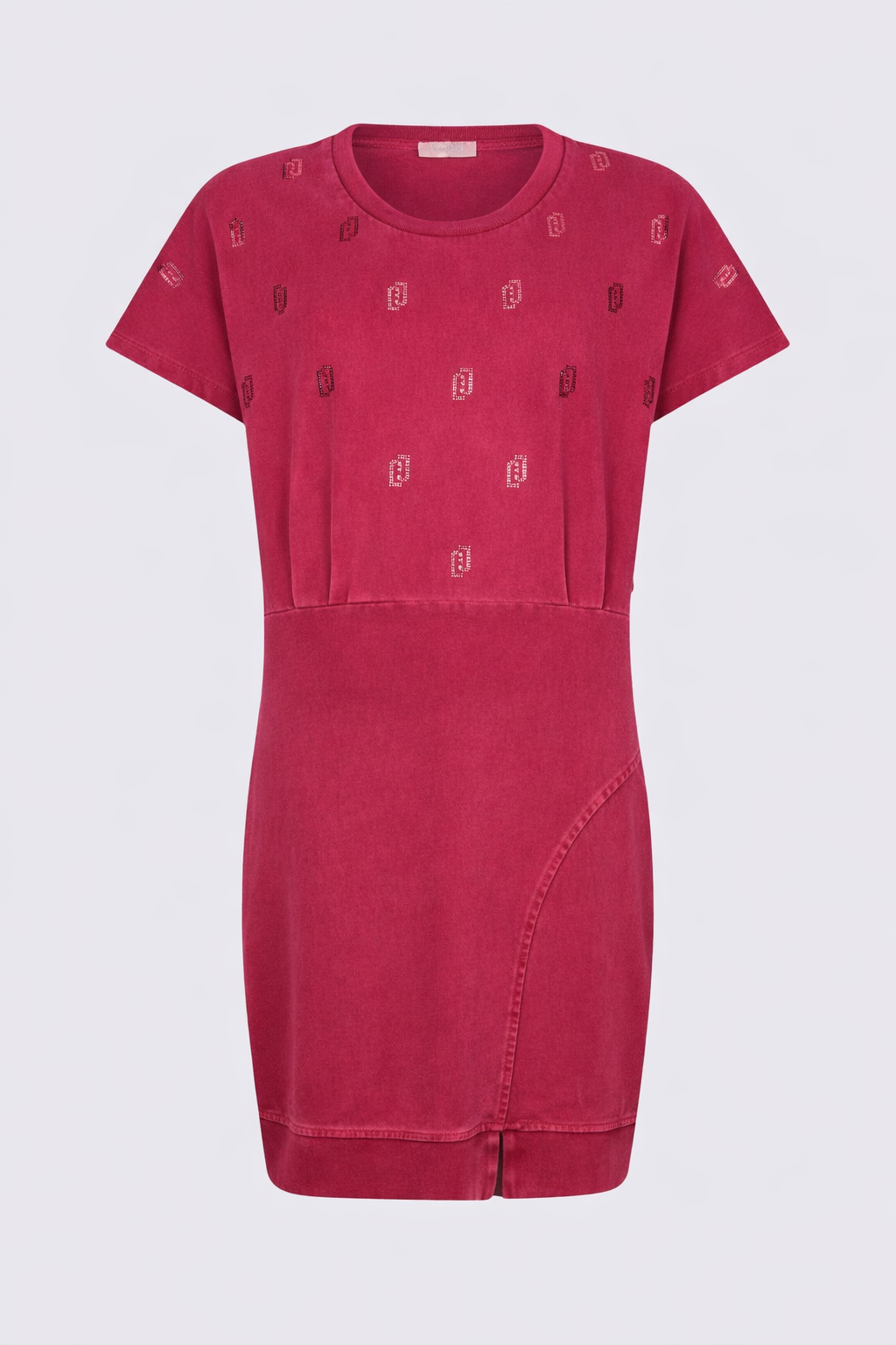 Robe courte en jersey avec strass Liu Jo Sport