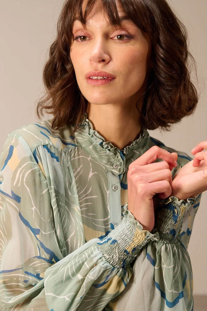 Blouse fluide à manches longues