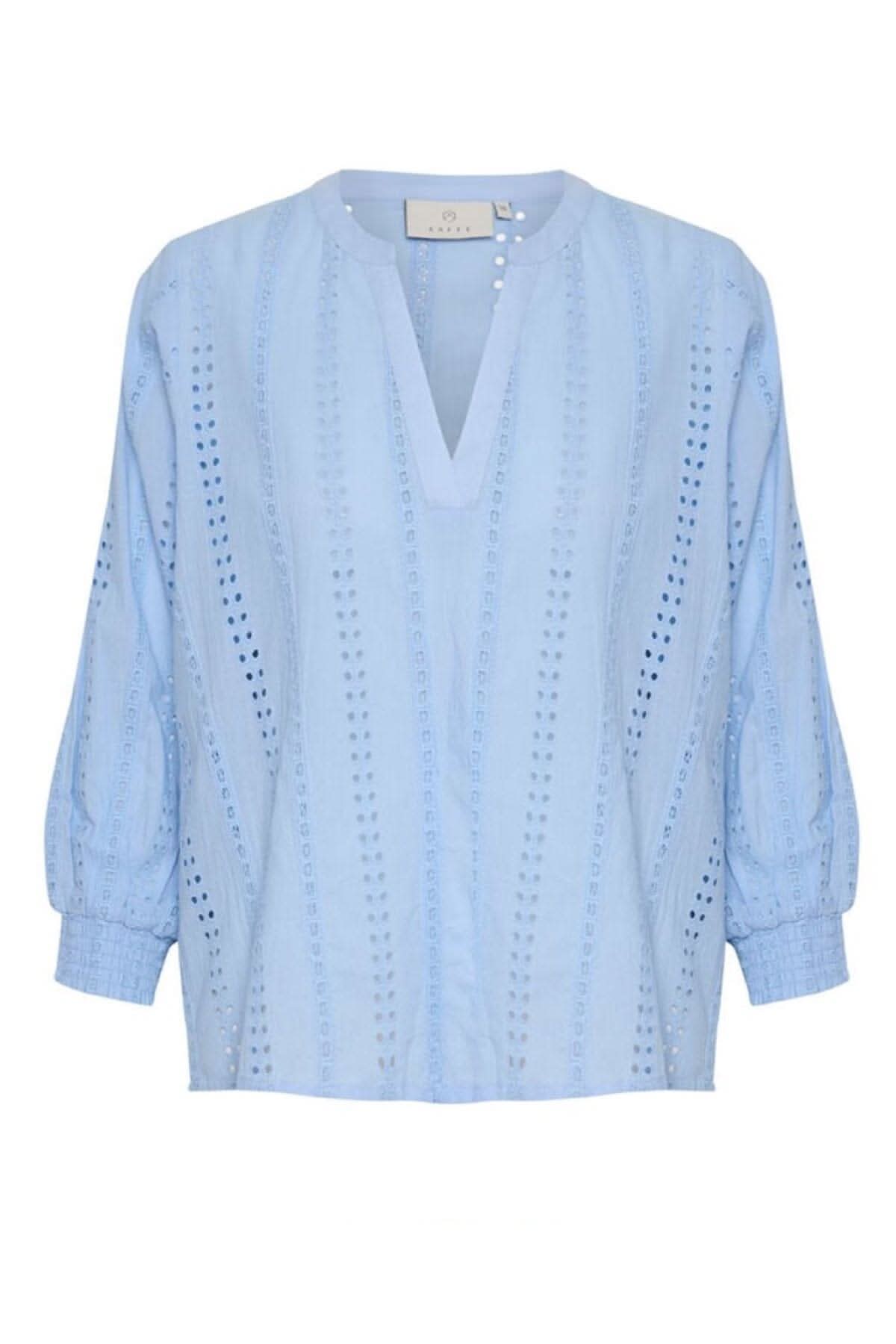 Blouse col en V Kriti Kaffe 
