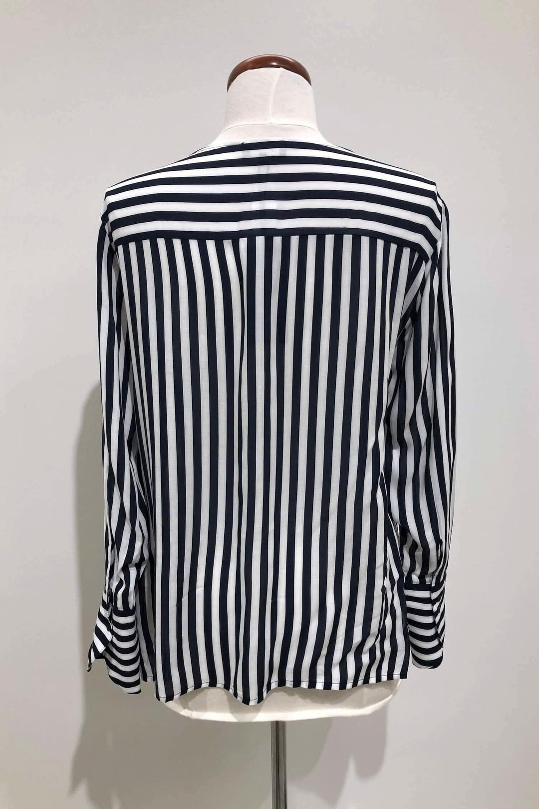 Blouse lignée bleue et blanche Femme - Blouses et chemises - Blouses et chemises sans col Monari