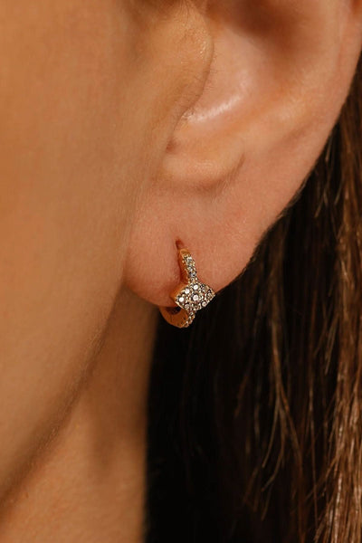 Boucles d'oreilles "The Evil Eye Huggie" The Perfect Hoop 