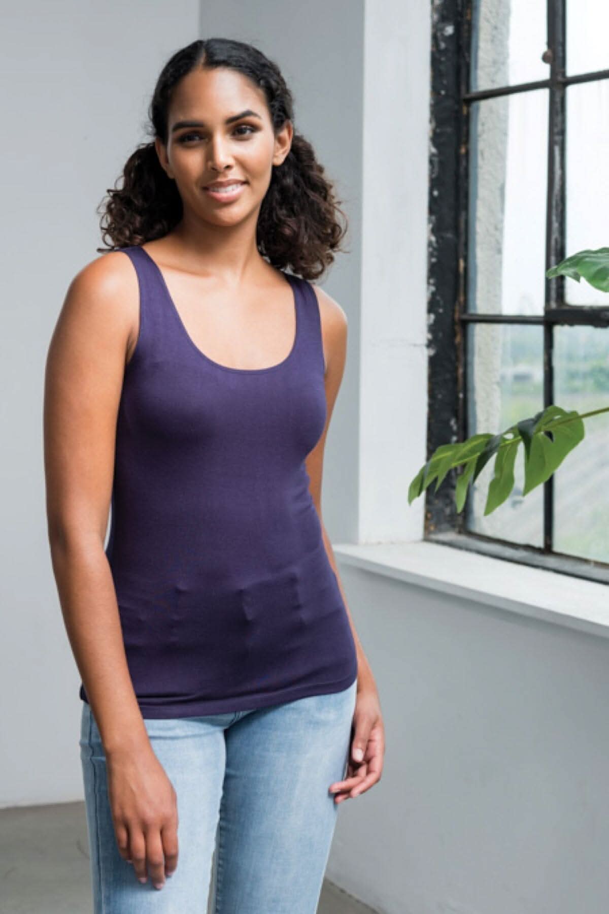 Camisole en douce viscose Alison Sheri XS/S Marine 