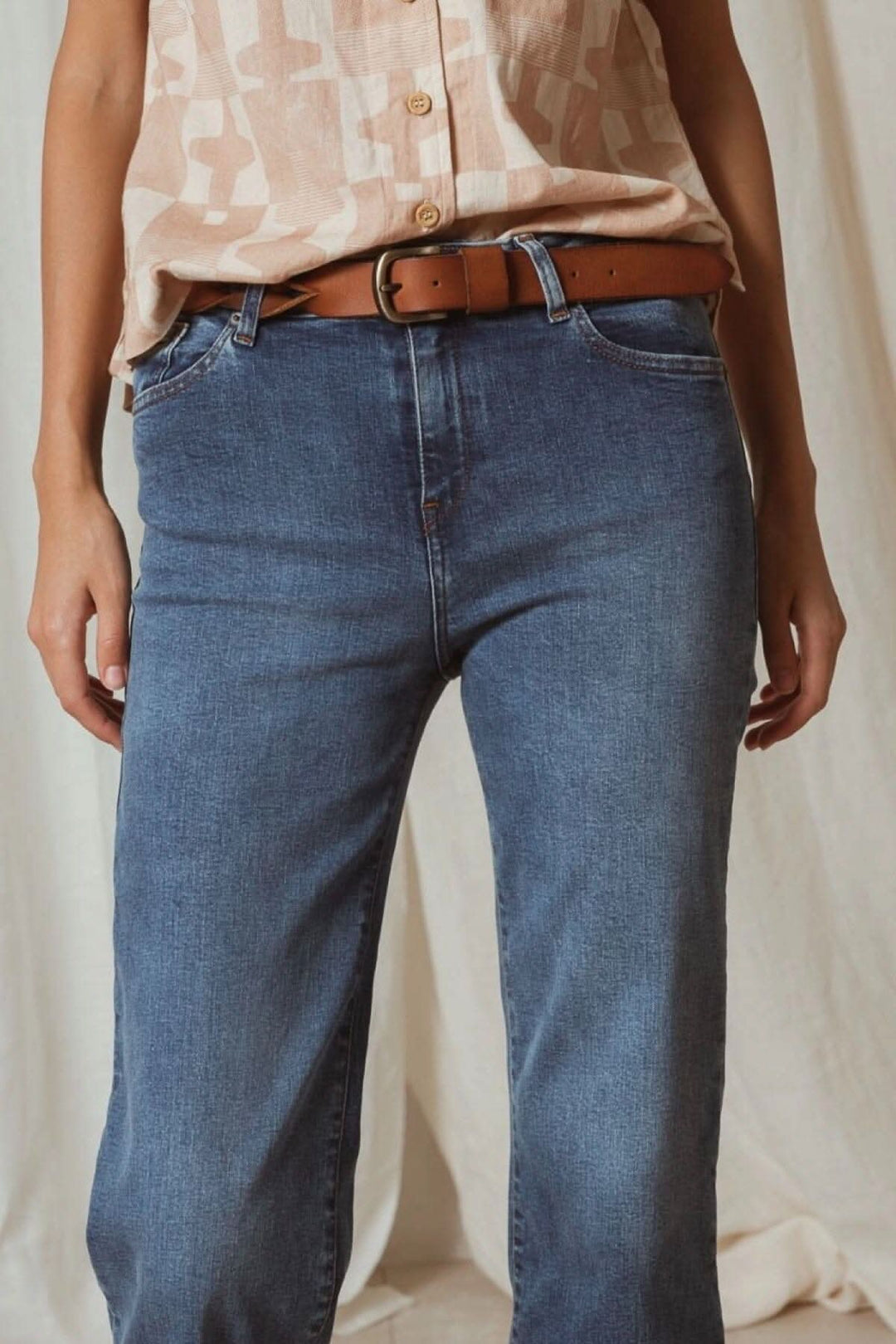 Ceinture en cuir tressé Indi & cold 