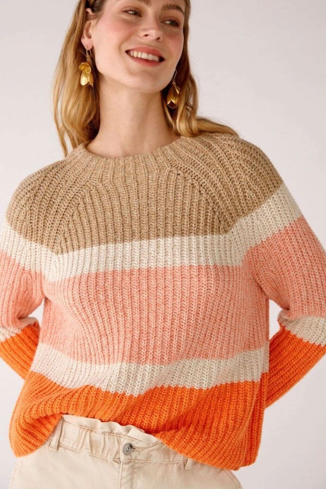 Chandail en coton Oui 40 Orange 