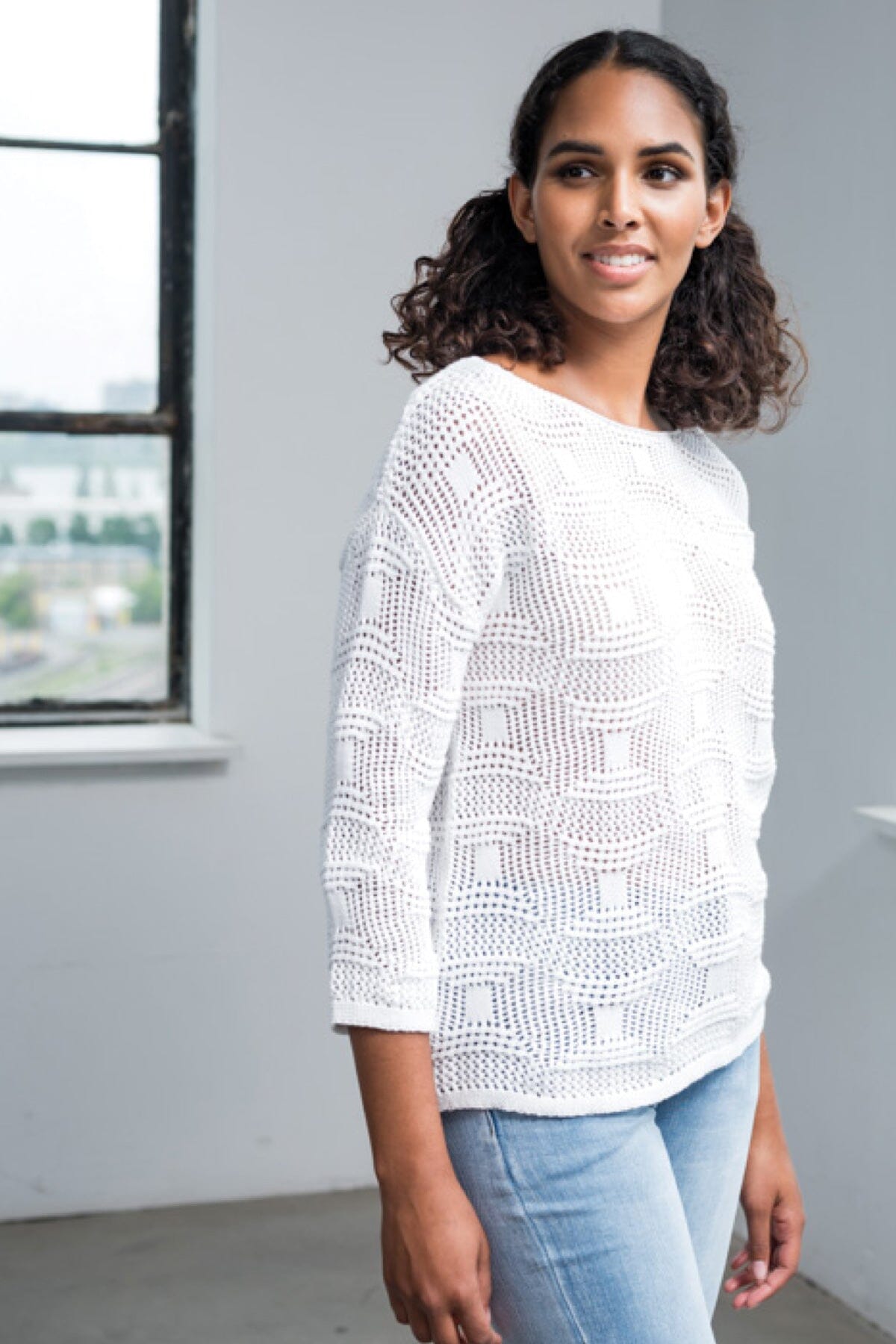 Chandail tricot de coton Alison Sheri 