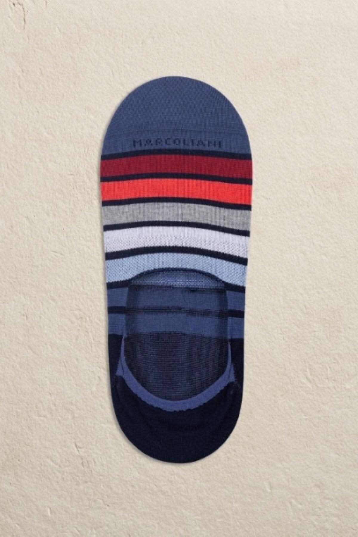 Chaussettes invisible de coton Marcoliani Rouge 