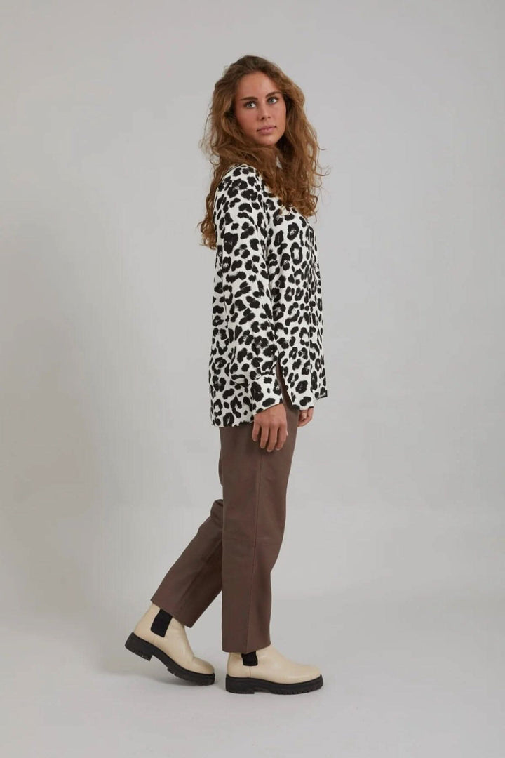 Chemise avec imprimé léopard coster 