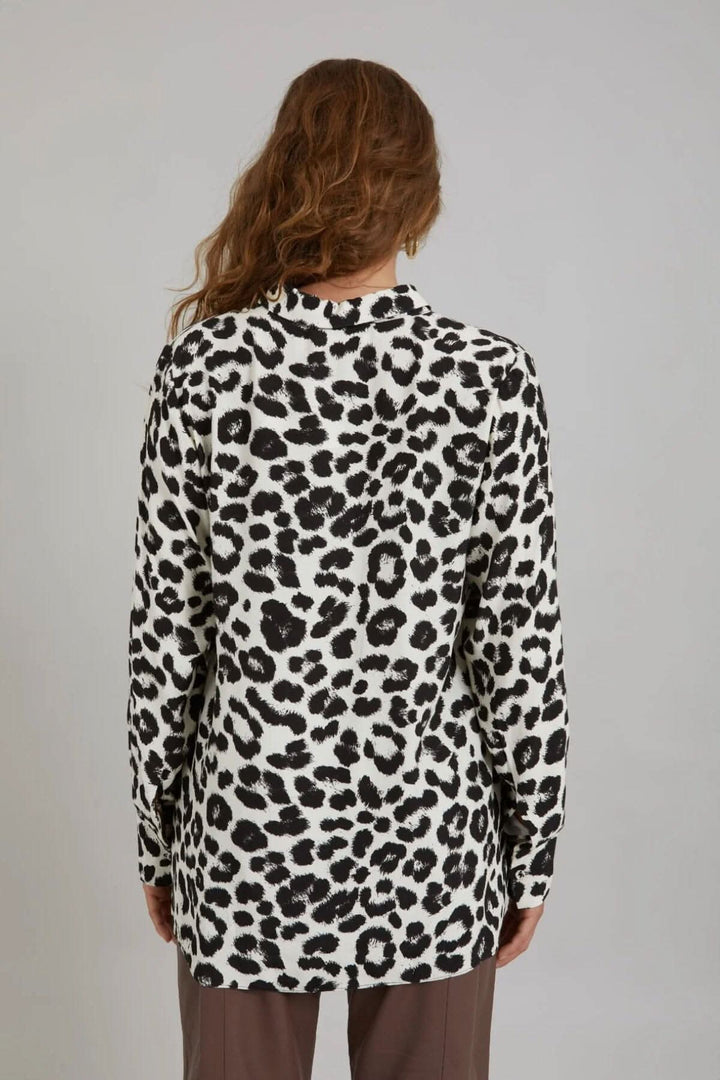 Chemise avec imprimé léopard coster 