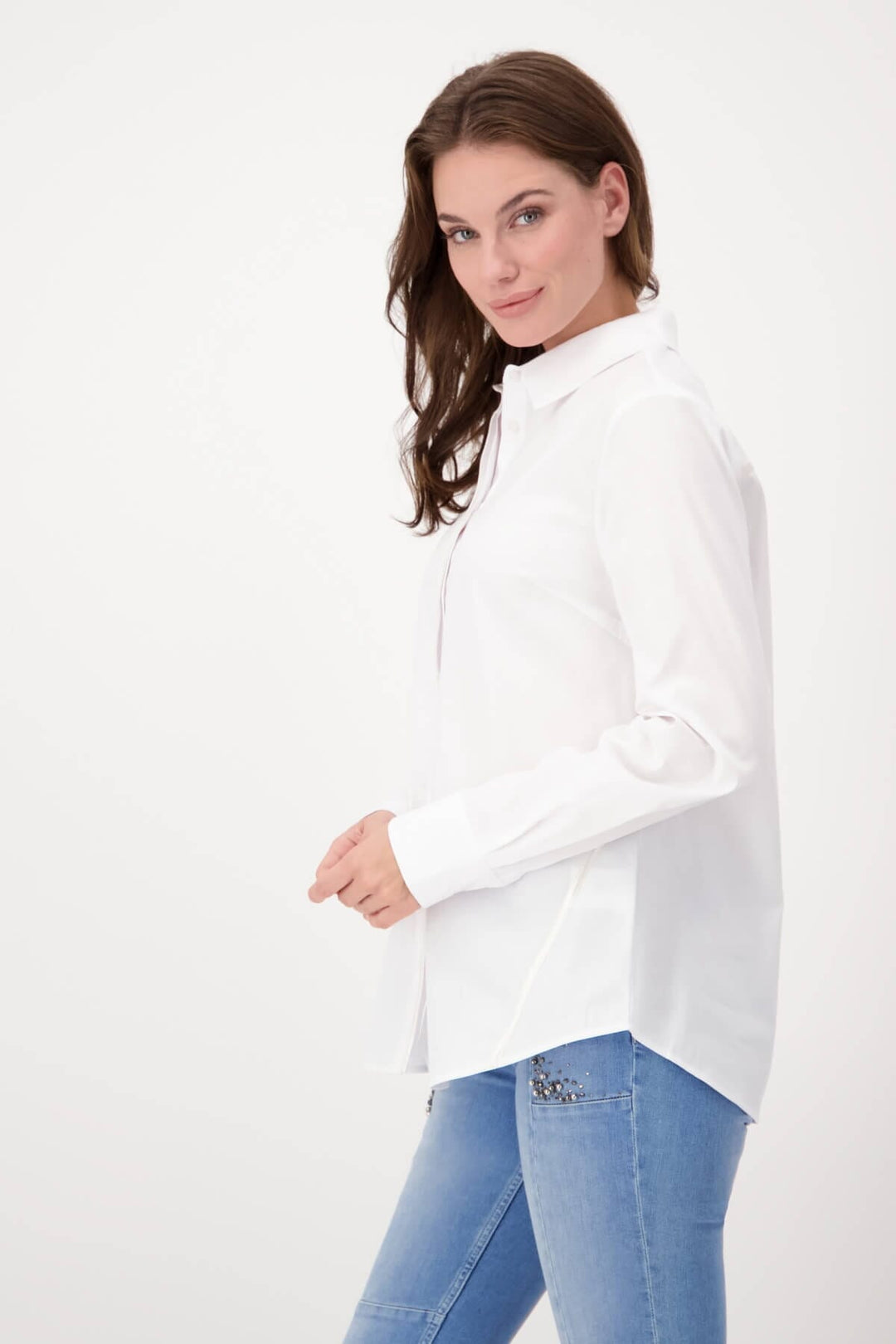Chemise blanche Femme - Blouses et chemises - Blouses et chemises avec col Monari
