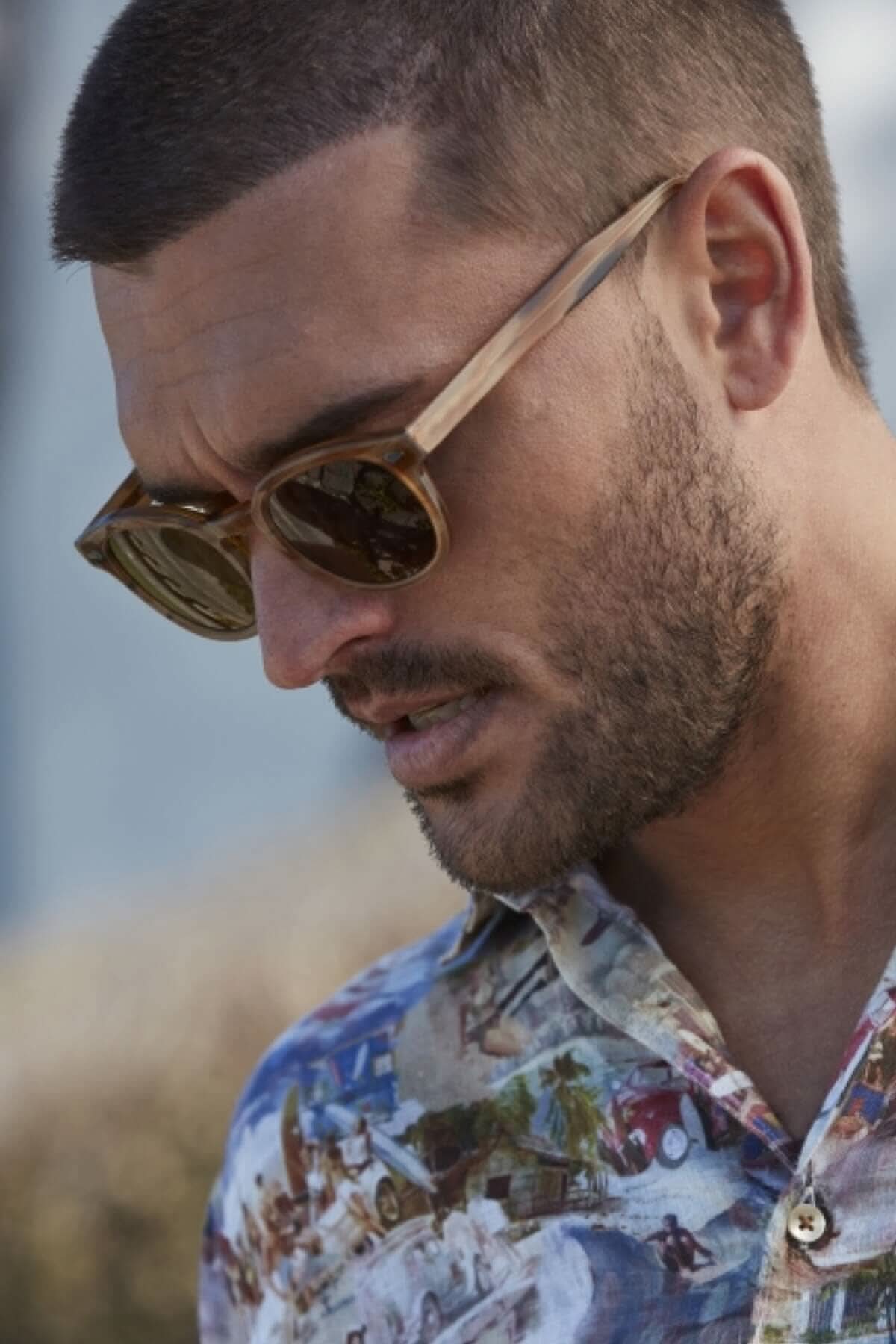 Chemise en lin à motif artistique Stenstroms 