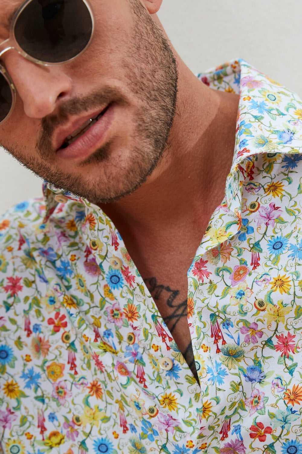 Chemise fleurie multicolore Homme - Chemise - Chemise habillée Stenstroms