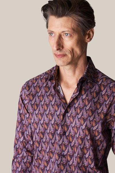 Chemise imprimé abstrait Eton 