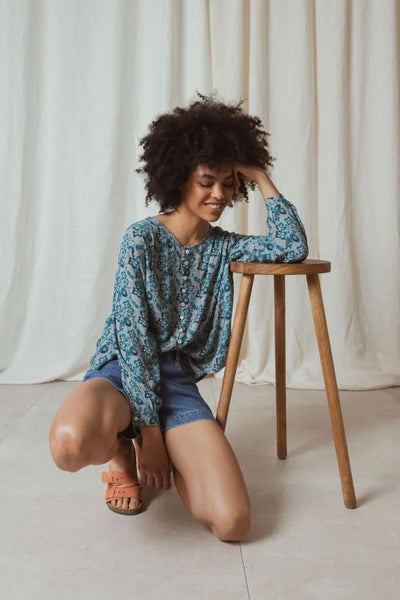 Chemise oversize coqelicot sauvage Indi & cold 