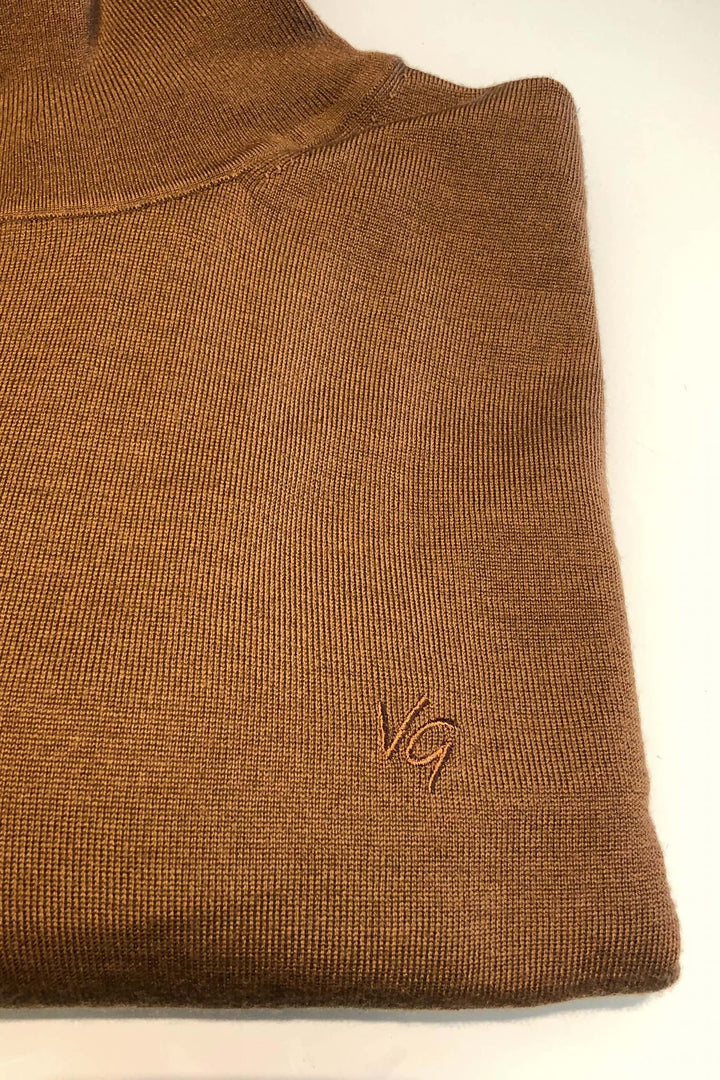Col roulé en laine (disponible en brun et beige) Homme - Hauts - Col roulé Van Gils
