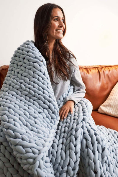 Couverture lestée en tricot Hush Hush Blankets 