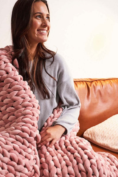 Couverture lestée en tricot Hush Hush Blankets 