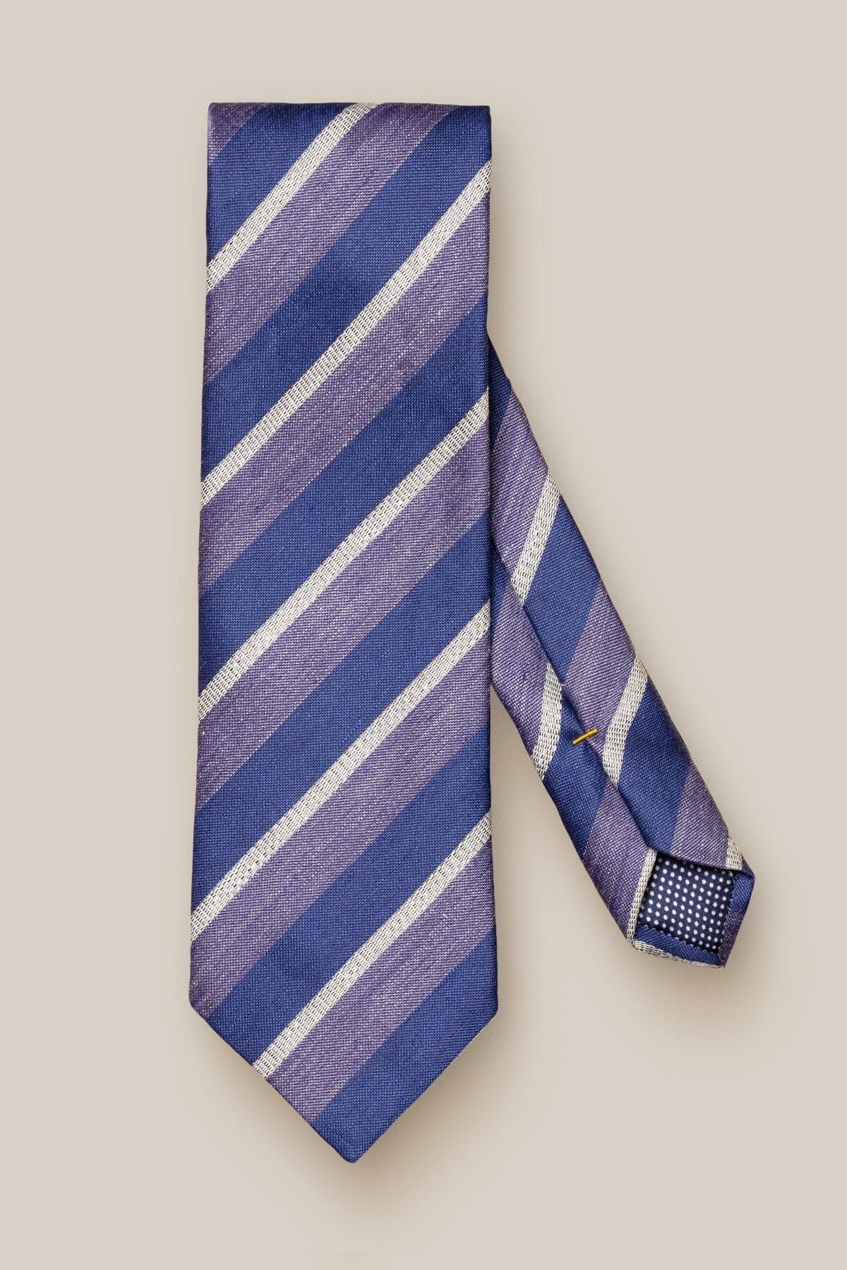 Cravate rayé Eton Mauve 