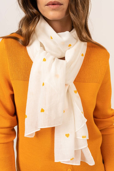 FOULARD COEUR Saint James Unique Orange 