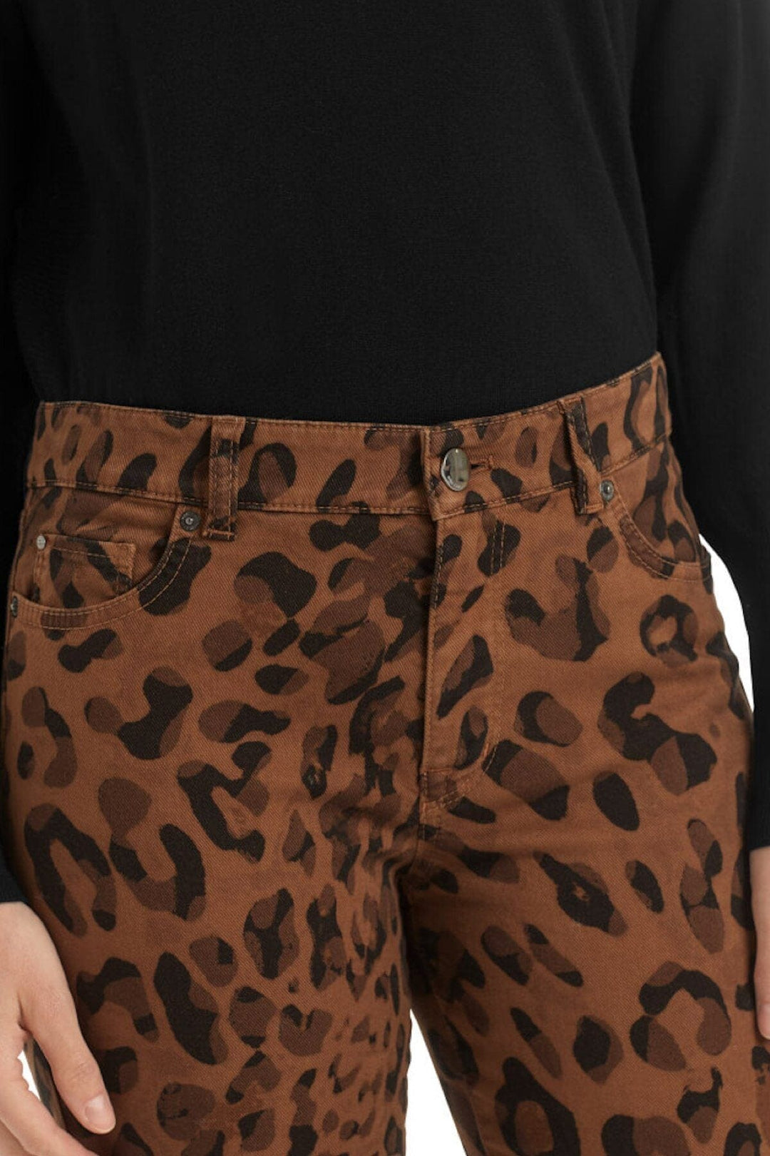 Jean étroit léopard Femme - Bas - Pantalon - Jeans Marc Cain