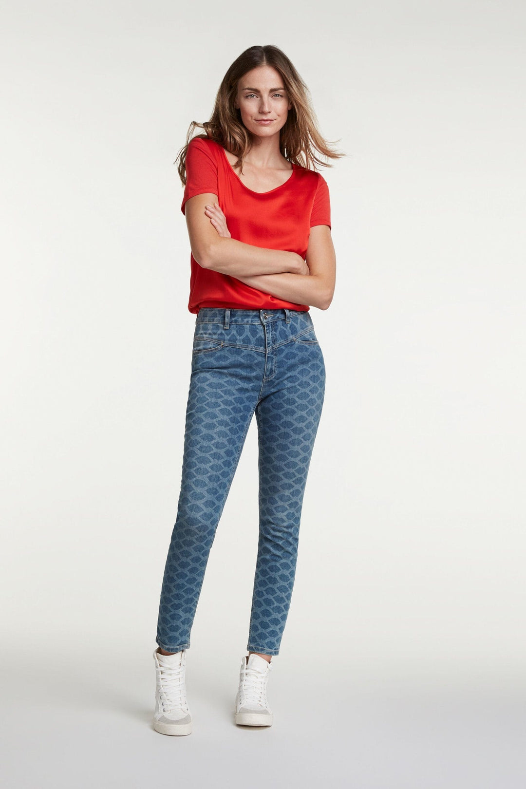 Jeans imprimé Femme - Bas - Pantalon - Jeans Oui