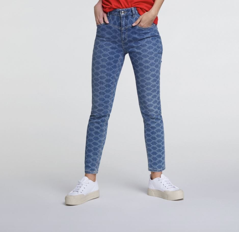 Jeans imprimé Femme - Bas - Pantalon - Jeans Oui