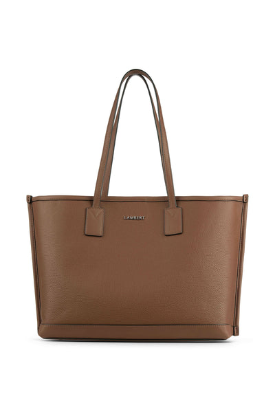 Le Daniela - Sac fourre-tout en cuir vegan noir Lambert Unique Brun 
