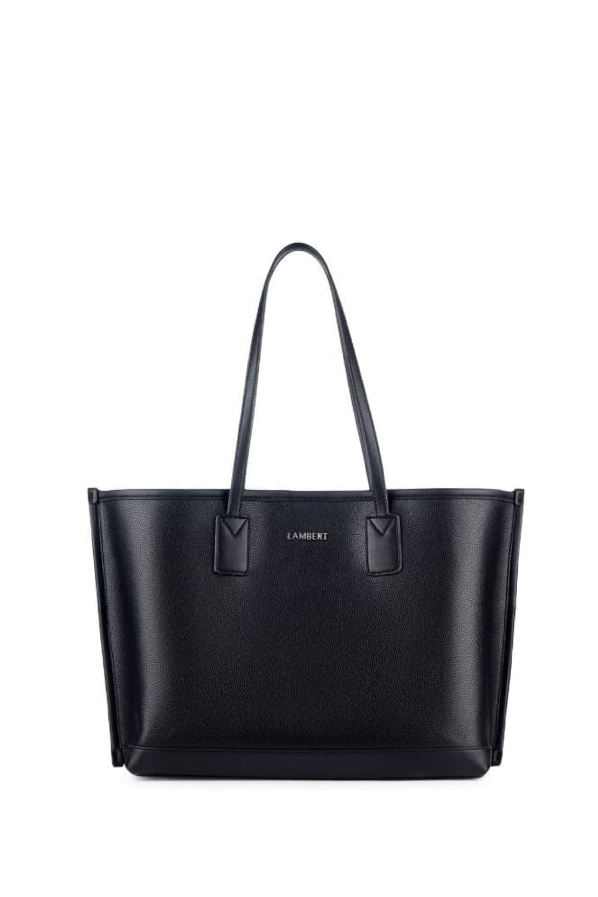 Le Daniela - Sac fourre-tout en cuir vegan noir Lambert Unique Noir 