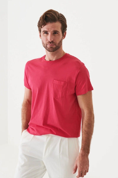 Lightweight pima cotton t-shirt Patrick Assaraf M Fushia 