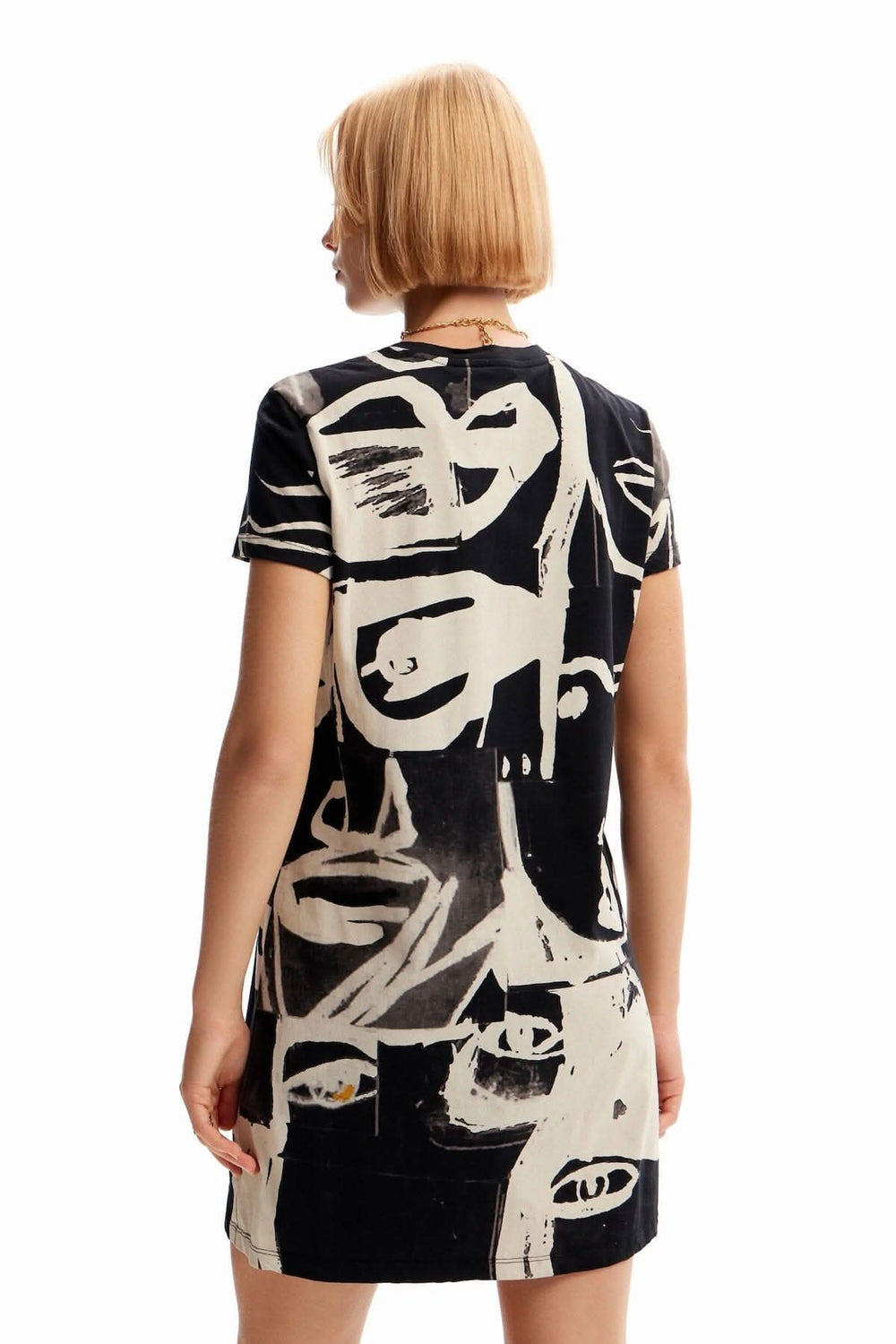 Mini-robe t-shirt visages Desigual 