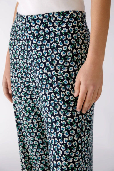 Pantalon à fleurs soyeux Oui 