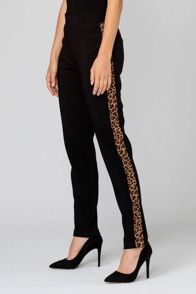 Pantalon avec bande léopard Femme - Bas - Pantalon - Pantalon habillé Joseph Ribkoff