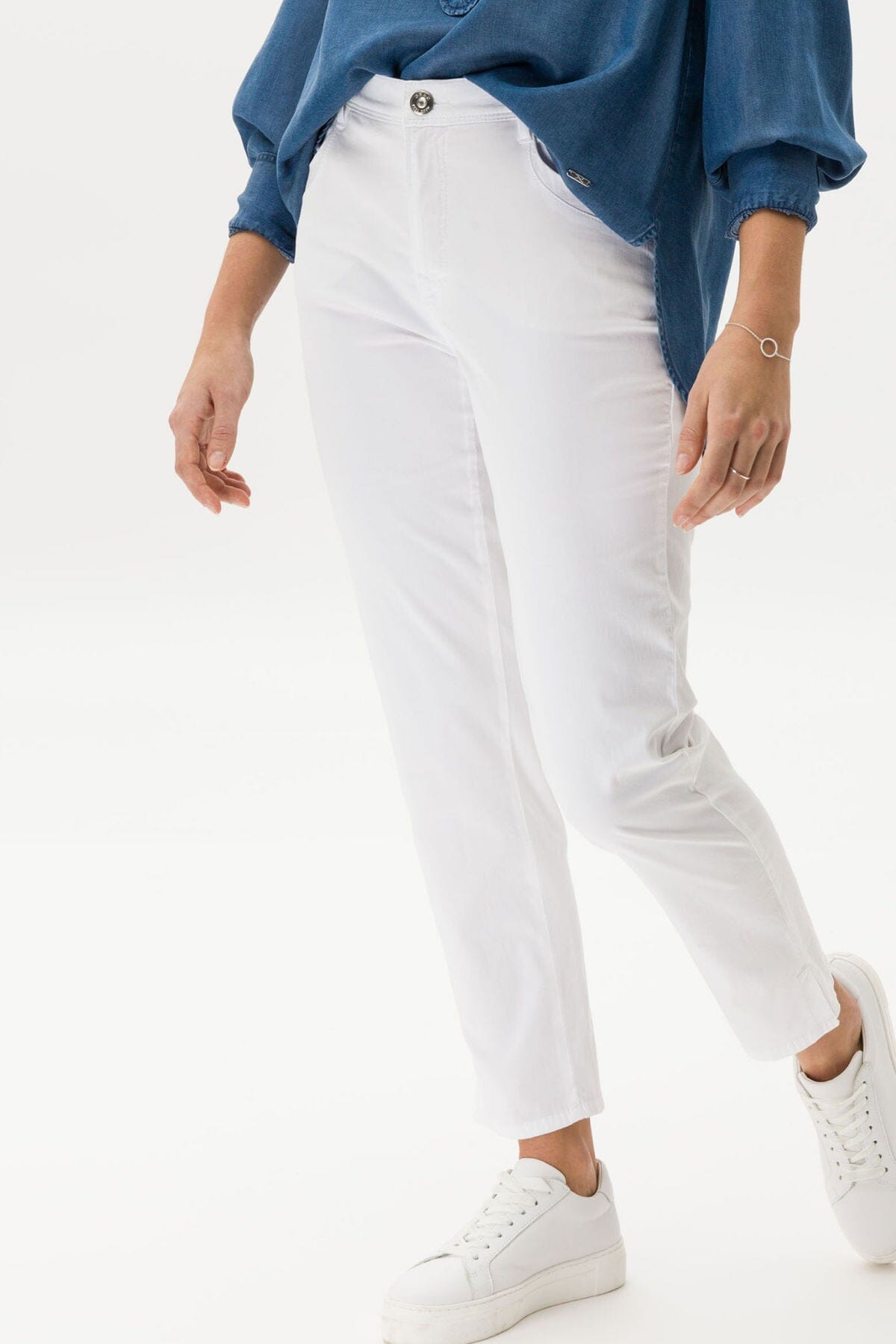 Pantalon de cinq poches Brax 34 Blanc 