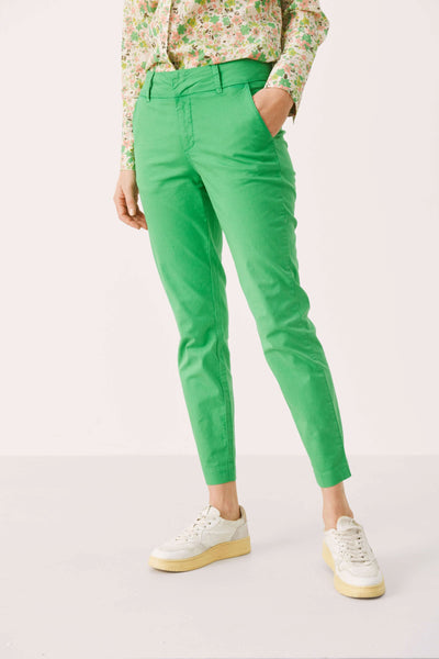Pantalon de coton Soffys Part Two 34 Vert 