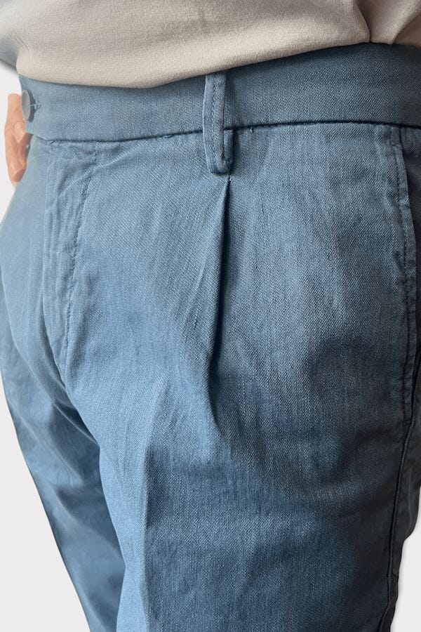 Pantalon de lin italien Homme - Pantalon - Pantalon lin Re-hash