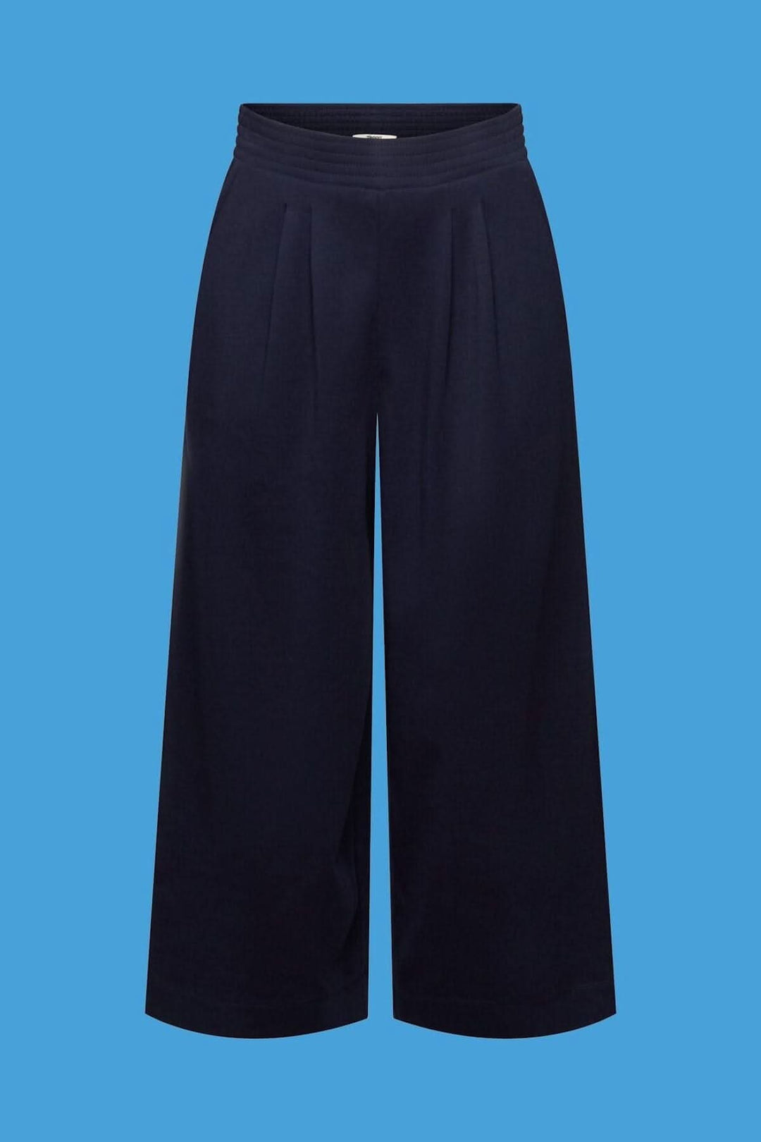 Pantalon large court en jersey de coton Esprit 