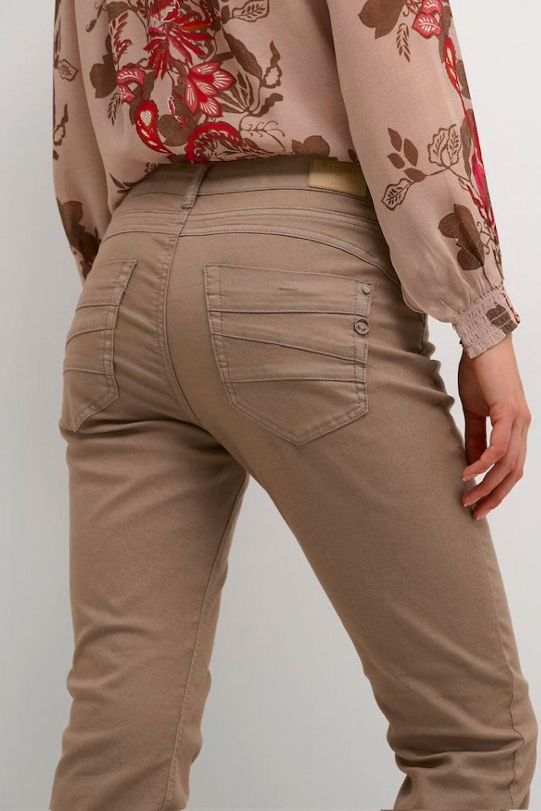 Pantalon style jean étroit Femme - Bas - Pantalon - Jeans Cream