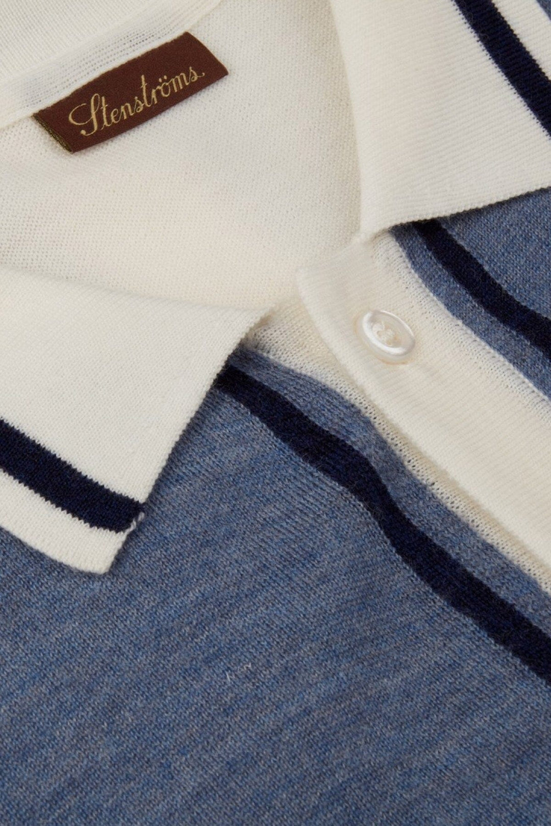 Polo en tricot bleu clair Homme - Hauts - Polo - Polo mc Stenstroms