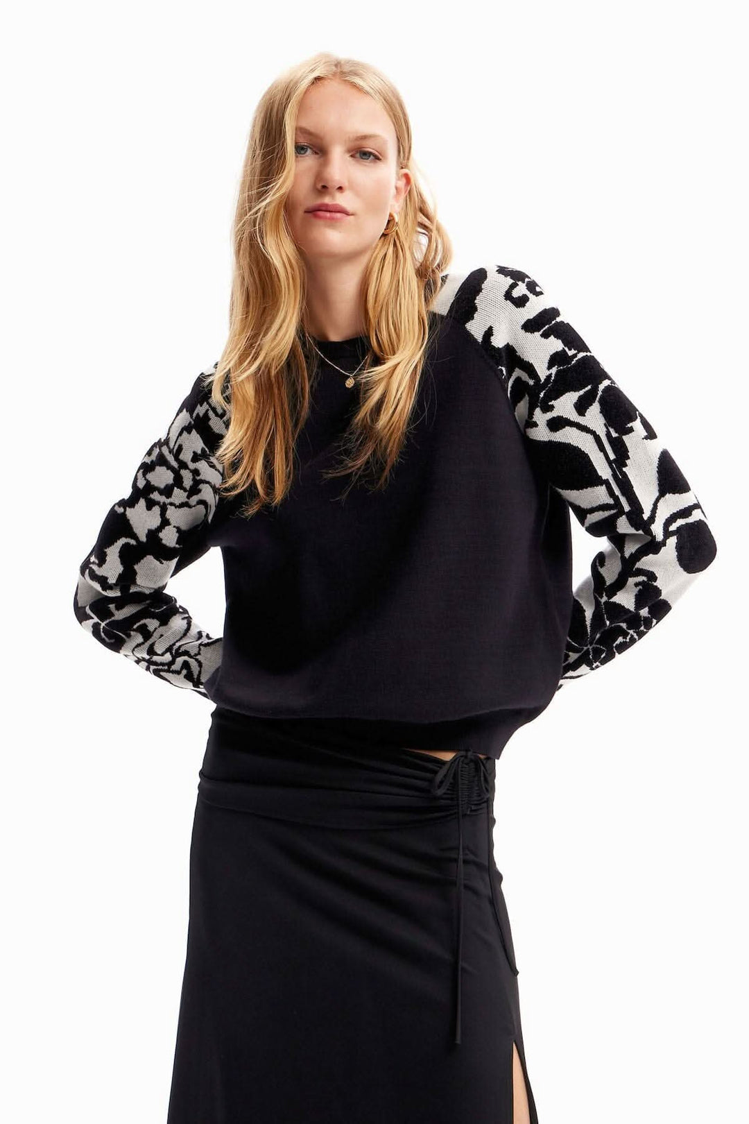 Pull combiné fleurs Desigual 