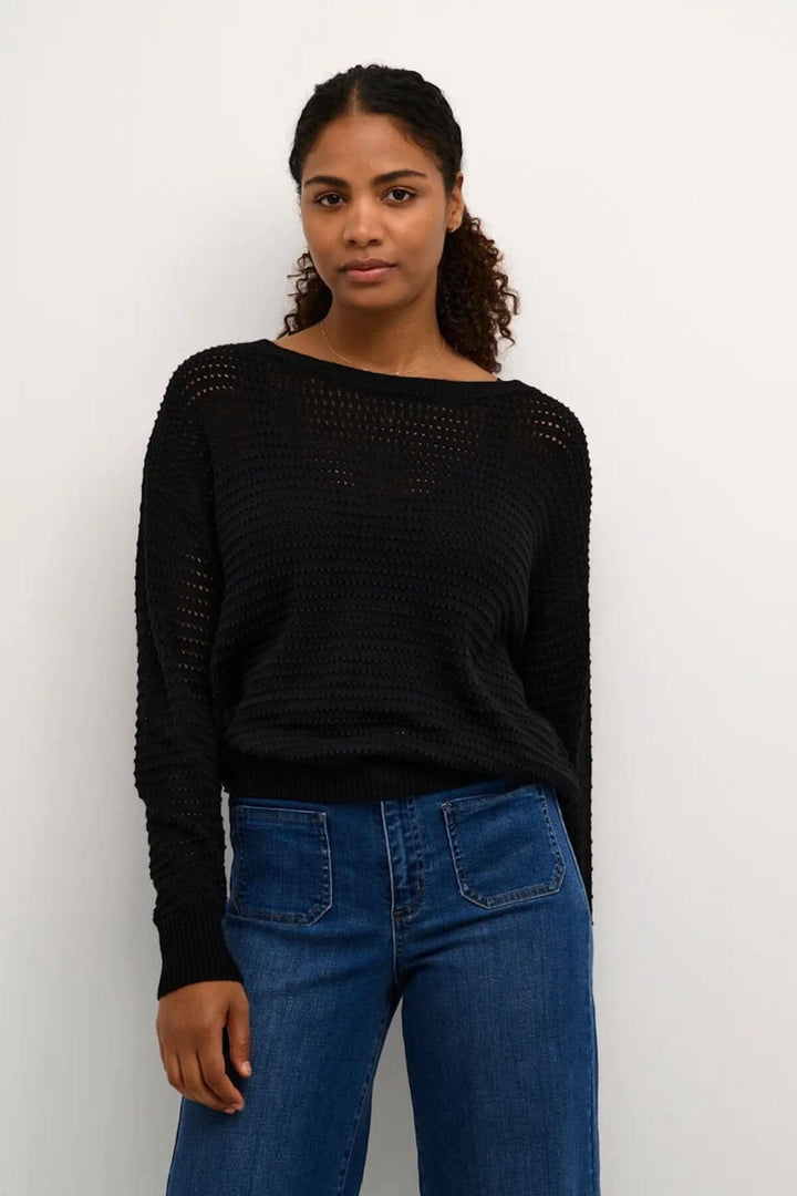 Pull Yvonne Kaffe XXL Noir 