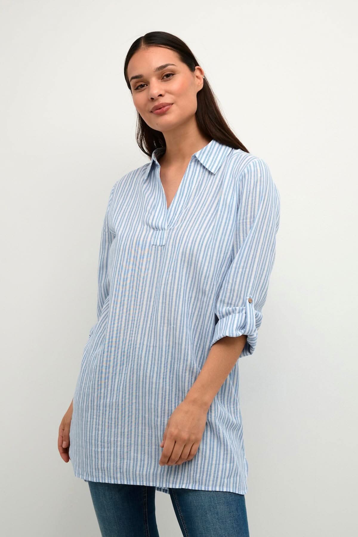 Robe Anja Cream 34 BLEU 