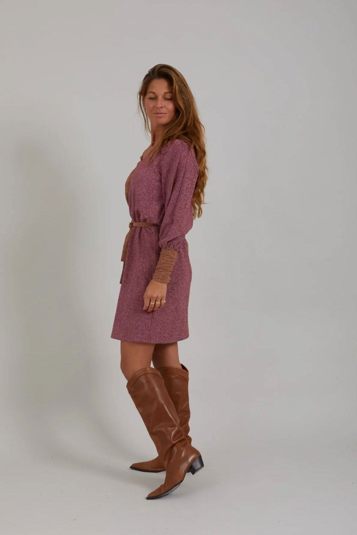 Robe avec mélange de paillettes coster 