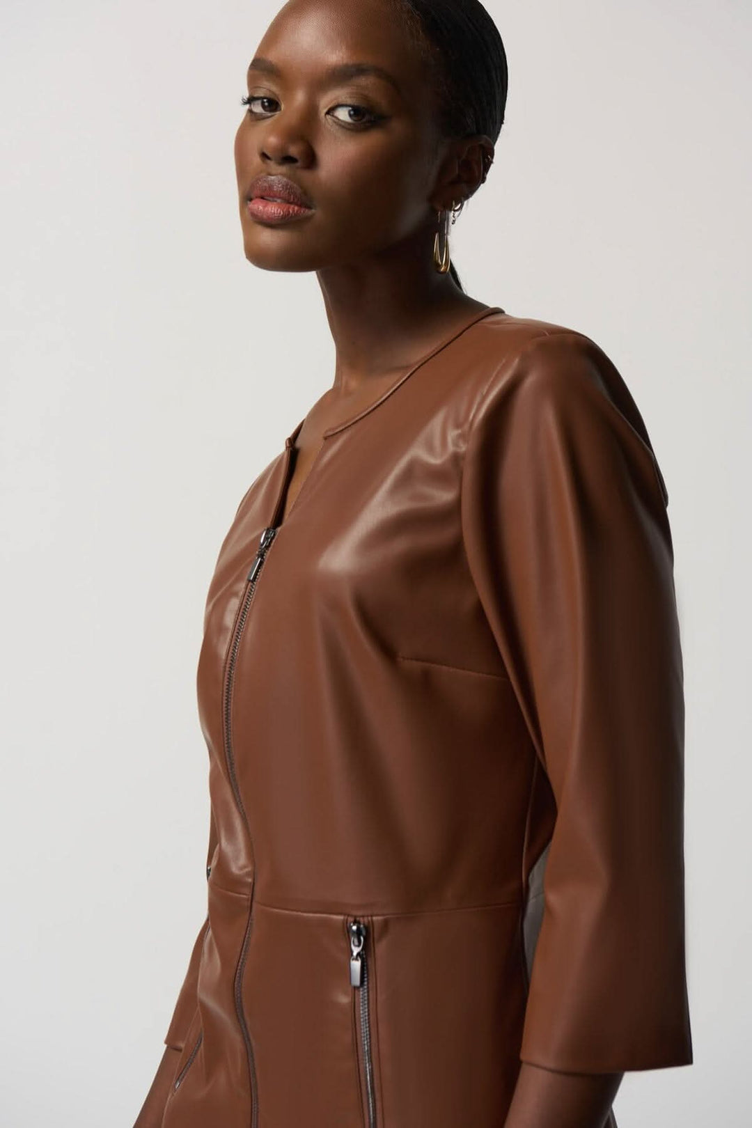 Robe courte en similicuir Joseph Ribkoff 
